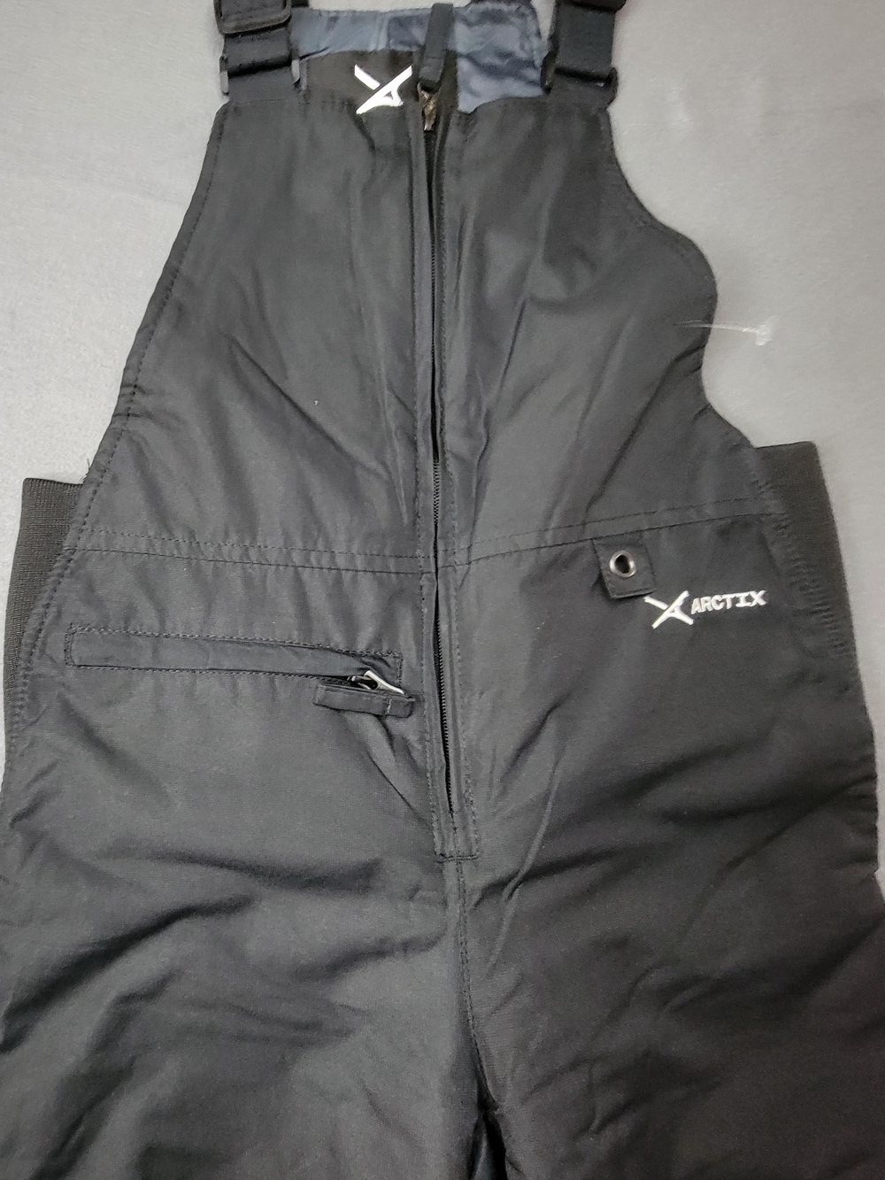 Arctix Kids  Black  Insulated Snow Bib Overalls Size M 8K